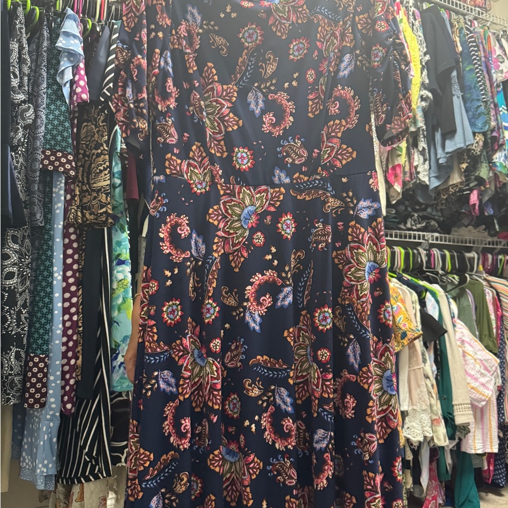 Floral Navy Dress